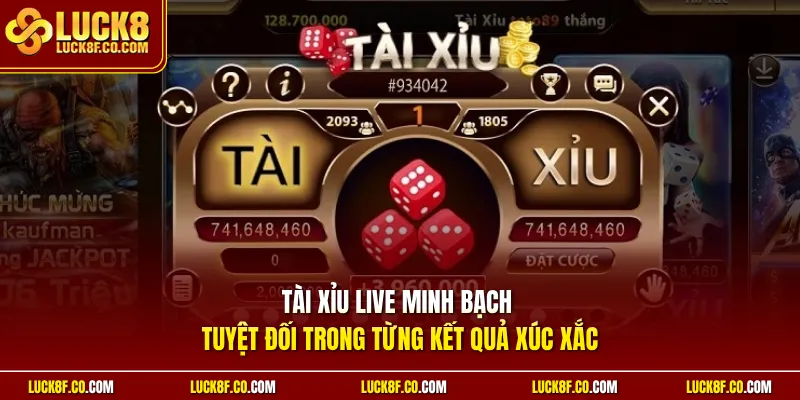 Tài xỉu live minh bạch tuyệt đối trong từng kết quả xúc xắc.